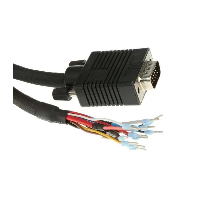 RS PRO Adapter VGA Cable Male Unterminated Connector, 30 m Length, Black Jacket 741-2725