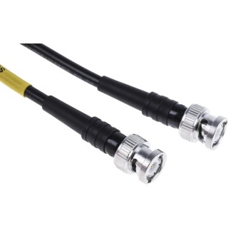 Huber+Suhner BNC Test Lead Black 2.5kV Voltage 1 m Lead Length RG58/BNCm/BNCm/1000