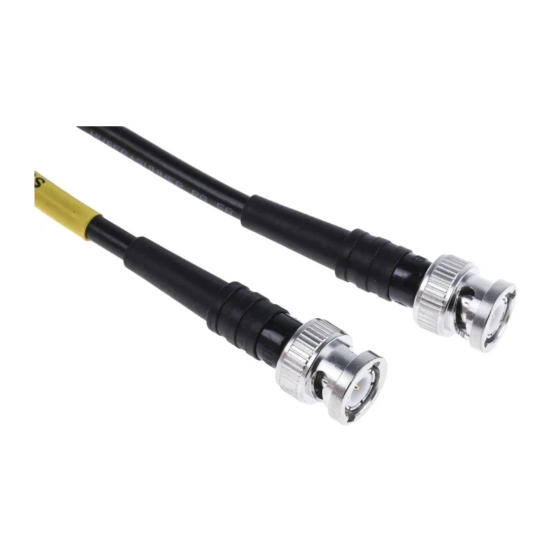Huber+Suhner BNC Test Lead Black 2.5kV Voltage 1 m Lead Length RG58/BNCm/BNCm/1000