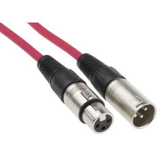 RS PRO Female XLR to Male XLR Audio Cable Red 10 m 742-4529