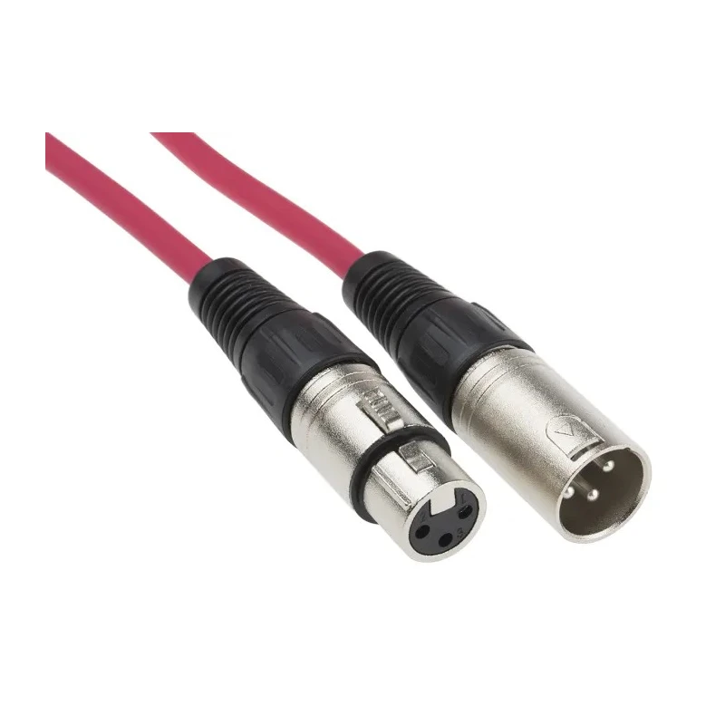 RS PRO Female XLR to Male XLR Audio Cable Red 10 m 742-4529