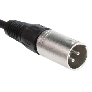 RS PRO Female XLR to Male XLR Audio Cable, Black Jacket Polyvinyl Chloride, 5 m Length 742-4501
