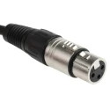 RS PRO Female XLR to Male XLR Audio Cable, Black Jacket Polyvinyl Chloride, 5 m Length 742-4501