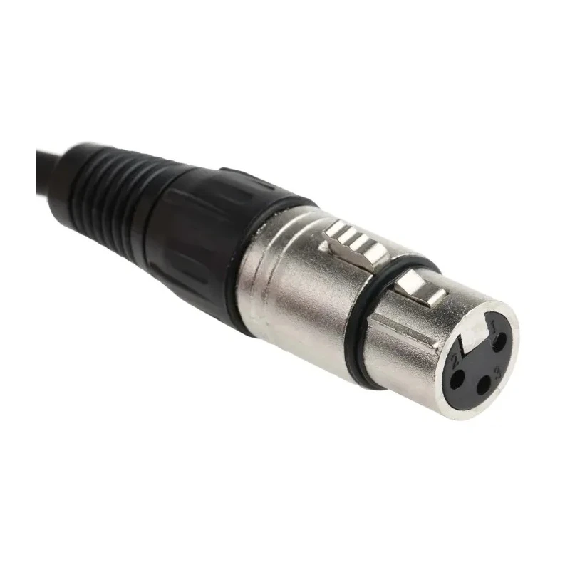 RS PRO Female XLR to Male XLR Audio Cable, Black Jacket Polyvinyl Chloride, 5 m Length 742-4501