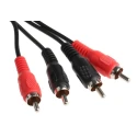 RS PRO Male Phono to Male Phono Auxiliary Cable, Black, 1 m 742-4579