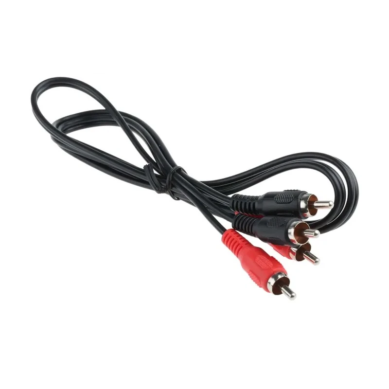 RS PRO Male Phono to Male Phono Auxiliary Cable, Black, 1 m 742-4579