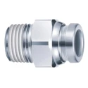 SMC Pneumatic Fitting Push-in 12mm Male Connector Threaded 3/8 in R Stainless Steel KQG2