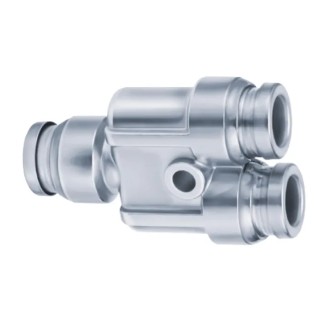 SMC Pneumatic Stainless Steel KQG2 Series Male/Female Push-In Fitting 10 mm, SUS316, 150°C, 1 MPa KQG2
