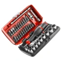 Facom 38-Piece 1/4 in 6 Point Socket Set with Pear Head Ratchet RL.NANO1PB