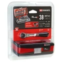 Facom 38-Piece 1/4 in 6 Point Socket Set with Pear Head Ratchet RL.NANO1PB