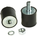 Fivistop M6 x 18 mm Anti-Vibration Mount Male to Female Bobbin 15.5 daN Compression, 20 mm OD, 43 mm Height 2025VD18-45