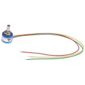 Vishay 351 HE Rotary Potentiometer 1-Turns Panel Mount Shaft Diameter 6.35mm 351HE0B4WA1S22