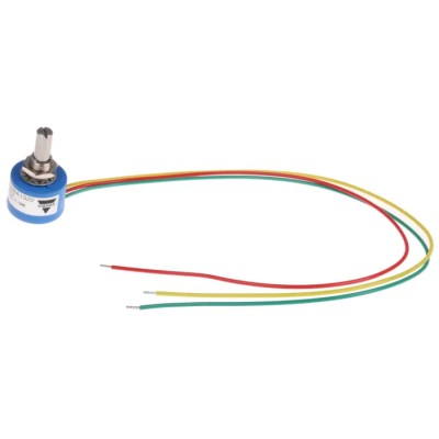 Vishay 351 HE Rotary Potentiometer 1-Turns Panel Mount Shaft Diameter 6.35mm 351HE0B4WA1S22