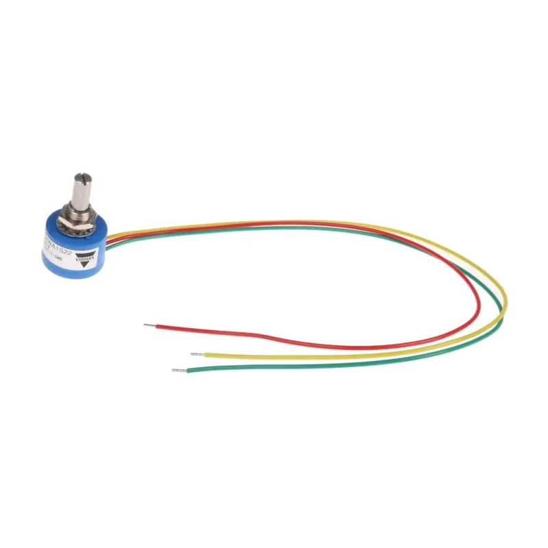 Vishay 351 HE Rotary Potentiometer 1-Turns Panel Mount Shaft Diameter 6.35mm 351HE0B4WA1S22