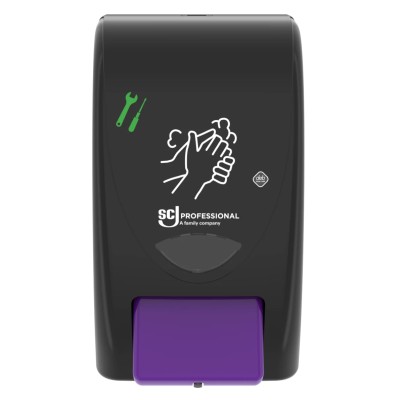 SCJ Professional Wall Mounted Manual Soap Dispenser with BioCote Antibacterial Protection 2L HVY2LDB