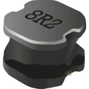 Bourns 6045 Shielded Wirewound Surface Mount Inductor with Ferrite Core 68 μH Semi Shielded ±20% 0.9 A Idc SRN6045