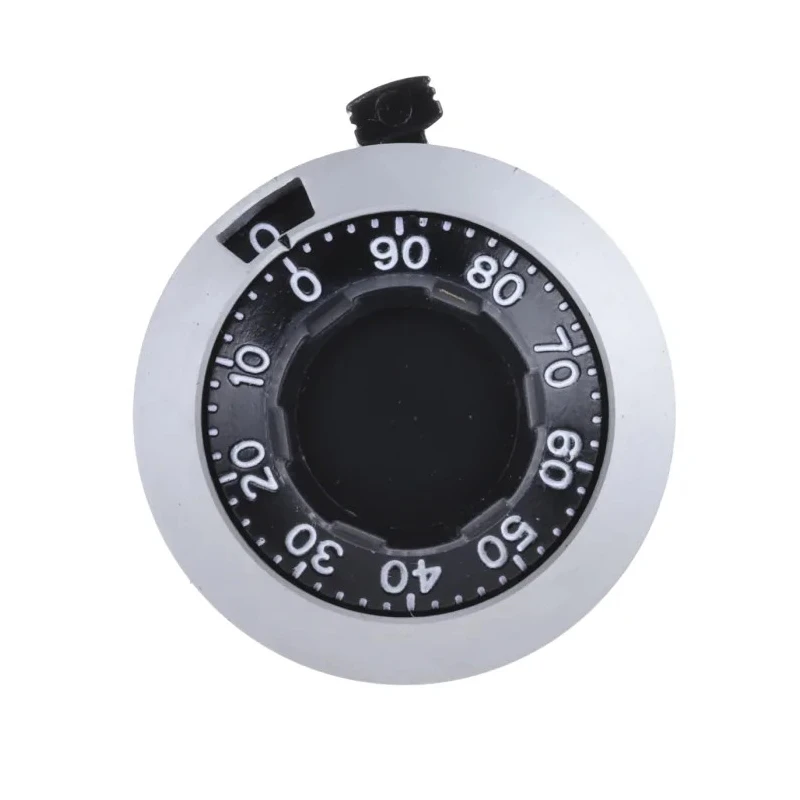 Bourns 22.8 mm Knob Diameter Black Chrome Potentiometer Knob for 6.35 mm Shaft Circular H-516-6A