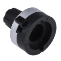 Bourns 22.8 mm Knob Diameter Black Chrome Potentiometer Knob for 6.35 mm Shaft Circular H-516-6A