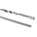 RS PRO Metallic 316 Stainless Steel Zig Zag Cable Tie 150 mm x 4.6 mm 743-6330
