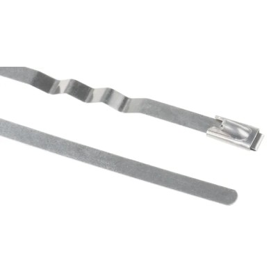 RS PRO Metallic 316 Stainless Steel Zig Zag Cable Tie 150 mm x 4.6 mm 743-6330