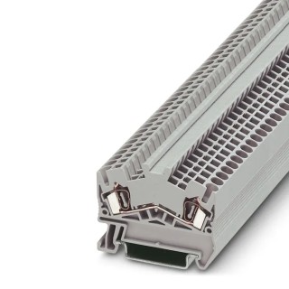 Phoenix Contact STS 2.5 Series DIN Rail Terminal Block Grey, 0.08mm² to 4 mm², 1-Level, Spring Cage, 800V, 24A 3036398