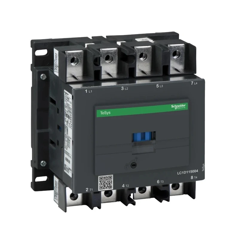 Schneider Electric LC1D Contactor, 110V AC Coil, 4-Pole, 115A Contact Current, 1kV AC Contact Voltage LC1D1150046F7