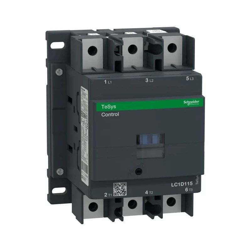 Schneider Electric LC1D TeSys D Contactor, 3-Pole, 400V AC Coil, 115 A, 30 kW 415V, 3 NO, 1kV AC LC1D1156N7