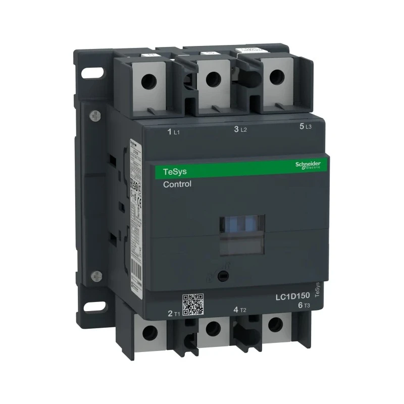 Schneider Electric LC1D TeSys D Contactor, 220V AC Coil, 3-Pole, 150A, 100kW, 3 NO Auxiliary Contacts, 1kV AC LC1D1506M7