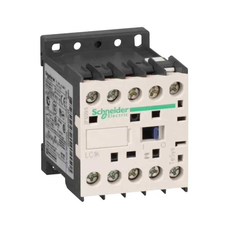 Schneider Electric Contactor 3-Pole, 9 A, 2.2 kW 415V Coil Voltage 400V AC LC1K
