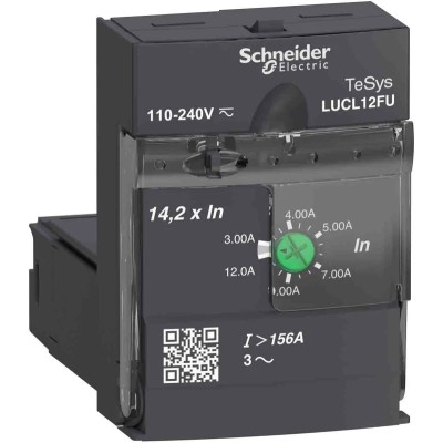 Schneider Electric TeSys U Advanced Motor Starter 690V, 9 kW, 12A, IP40/IP20 LUCL12FU