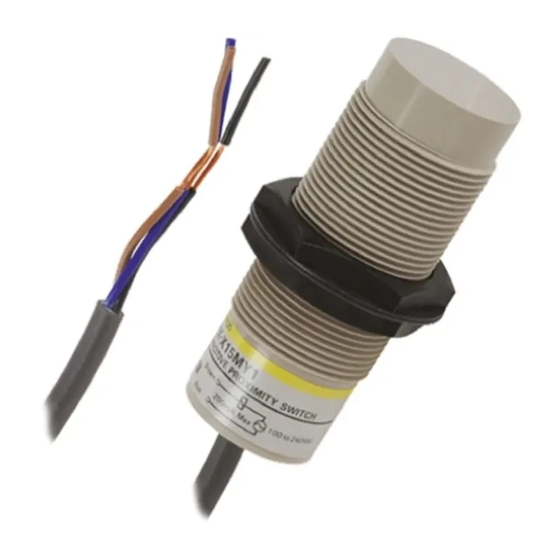 Omron Threaded Barrel Capacitive Proximity Sensor M18 x 1, 8 mm Detection Range, PNP Output, 200mA, 30 V DC E2K-X8MF1 2M