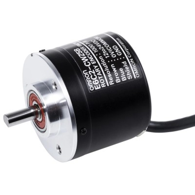 Omron E6C2 Series Incremental Encoder 24V DC, 1000 PPR, Open Collector Output, Solid 6 mm Shaft E6C2-CWZ5B 1000P/R 2M OMS