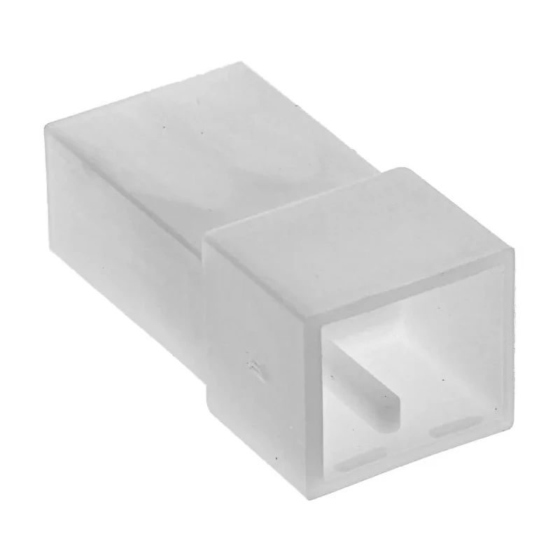 TE Connectivity FASTIN-FASTON .250 2 Way Nylon Crimp Terminal Housing 6.35 mm Tab Size 180924