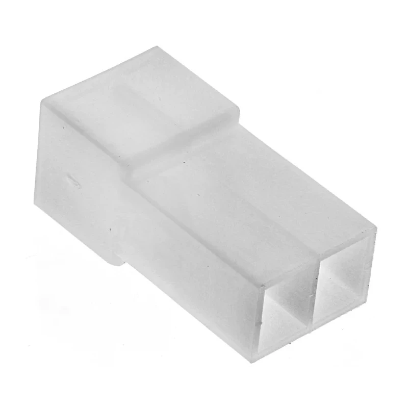 TE Connectivity FASTIN-FASTON .250 2 Way Nylon Crimp Terminal Housing 6.35 mm Tab Size 180924