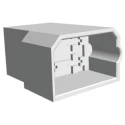 TE Connectivity FASTIN-FASTON 0.25 in Tab Size 4 Way Nylon Crimp Terminal Housing 180901