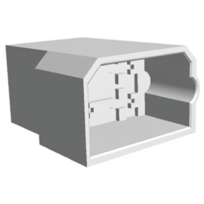 TE Connectivity FASTIN-FASTON 0.25 in Tab Size 4 Way Nylon Crimp Terminal Housing 180901