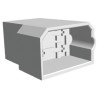 TE Connectivity FASTIN-FASTON 0.25 in Tab Size 4 Way Nylon Crimp Terminal Housing 180901