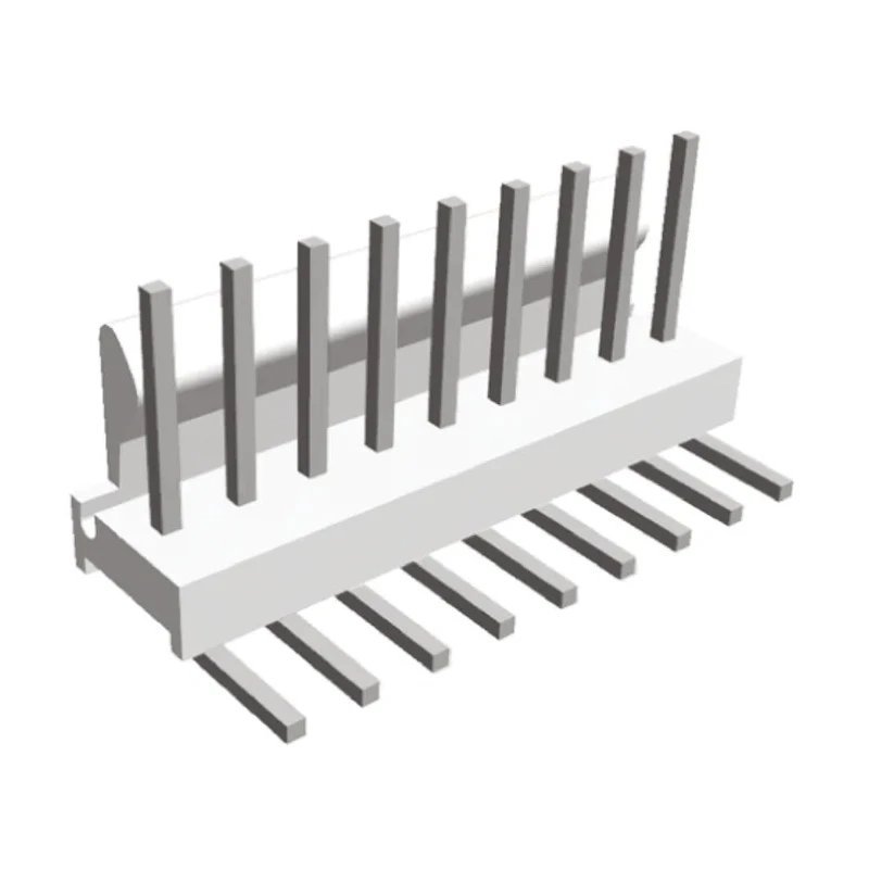 TE Connectivity MTA-100 Series Right Angle Through Hole Pin Header 9 Contacts 2.54 mm Pitch 1 Row Unshrouded 640457-9