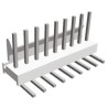 TE Connectivity MTA-100 Series Right Angle Through Hole Pin Header 9 Contacts 2.54 mm Pitch 1 Row Unshrouded 640457-9