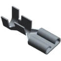 TE Connectivity Phosphor Bronze Crimp Terminal Housing 6.35 mm Tab Size Black 42437-5
