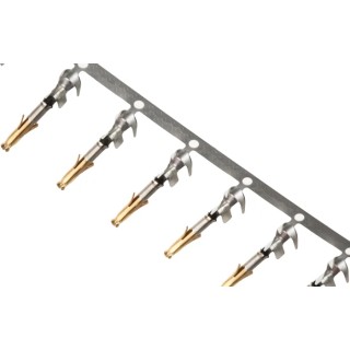 TE Connectivity Mini-Universal MATE-N-LOK Series Female Crimp Terminal 11.2A Gold Plated Brass 20 AWG to 16 AWG 1-794407-0