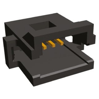 TE Connectivity AMPMODU System 50 Series Straight Through Hole PCB Header, 4 Contacts, 1.27 mm Pitch, 1 Row 5-104071-7