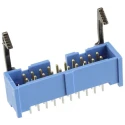 TE Connectivity AMP-LATCH Series Straight Through Hole PCB Header, 20 Contact 2 Row 2.54 mm Pitch Shrouded 2-1761606-7