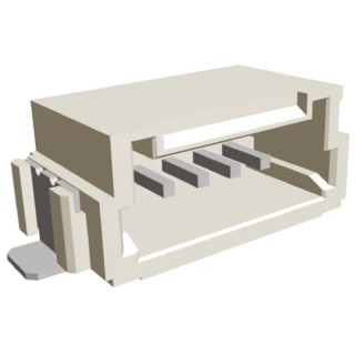TE Connectivity AMP Mini CT Series Right Angle Surface PCB Header, 5 Contacts, 1.5 mm Pitch, 1 Row, Shrouded 292227-5