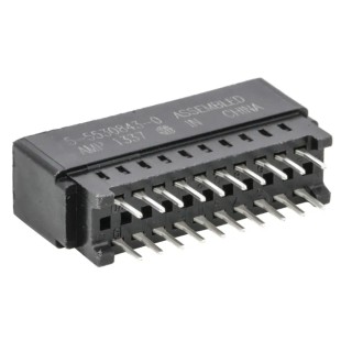 TE Connectivity Standard Edge II Series Straight Edge Connector Female Board 20-Contacts 2.54 mm Pitch 2 Row 5-5530843-0