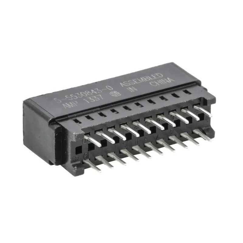 TE Connectivity Standard Edge II Series Straight Edge Connector Female Board 20-Contacts 2.54 mm Pitch 2 Row 5-5530843-0
