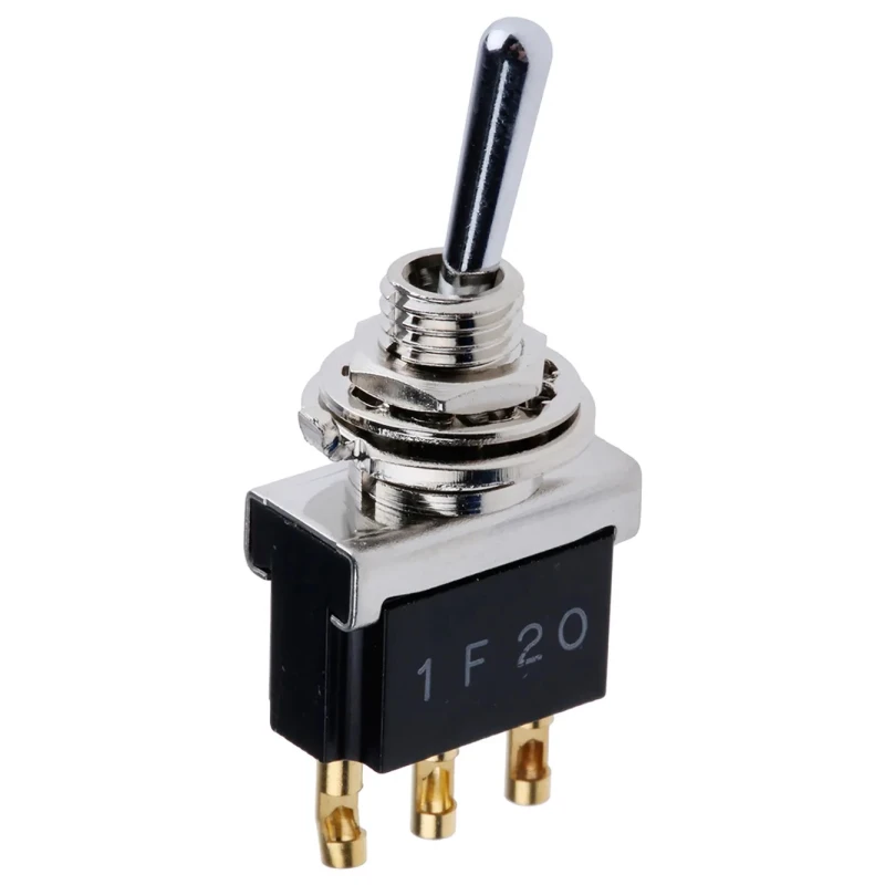 TE Connectivity Panel Mount SPDT Toggle Switch, On-On Operation, Solder Terminal, 250 V ac, FT Ultraminiature 2-6437630-0