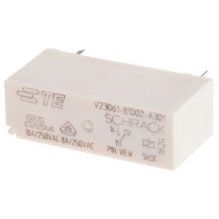 TE Connectivity MSR Series Miniature PCB Power Relay, 5V DC Coil Voltage, 8A Switching Current, SPDT Contact 7-1393222-2