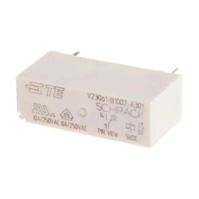 TE Connectivity MSR Series Miniature PCB Power Relay, 5V DC Coil Voltage, 8A Switching Current, SPDT Contact 7-1393222-2