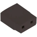 HARWIN M20 Jumper Straight Female Black Open Top 2 Way 1 Row 2.54 mm Pitch M7567-05